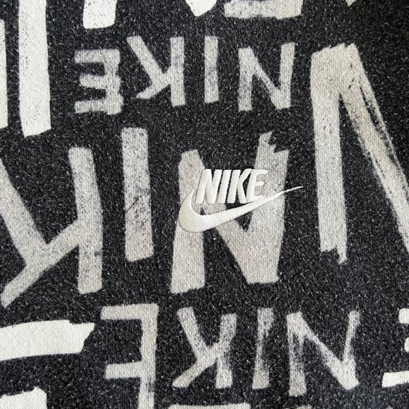 Nike All-Over Graffiti Print Hoodie - Size XL CLEAN - Picture 3 of 4